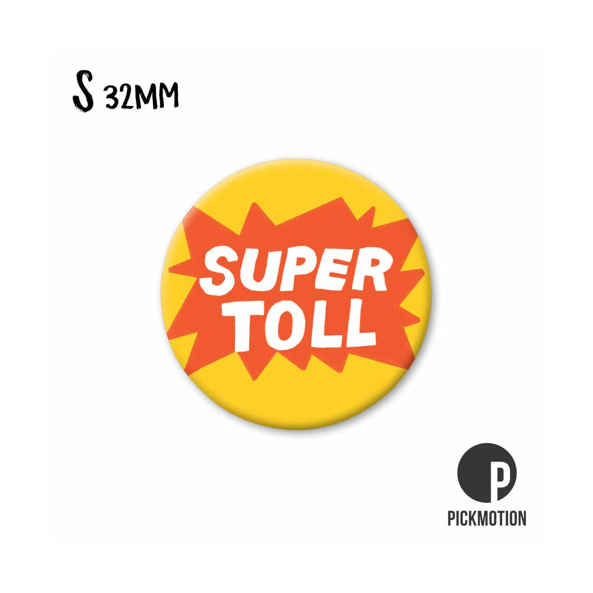 Magnet rund 32mm "Super toll"
