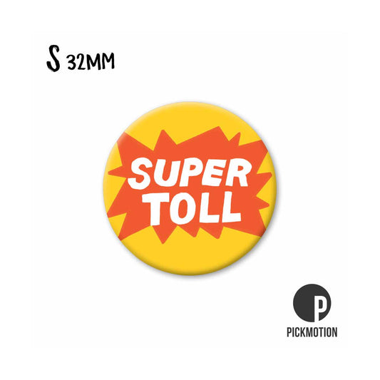 Magneet rond 32mm "Super leuk"