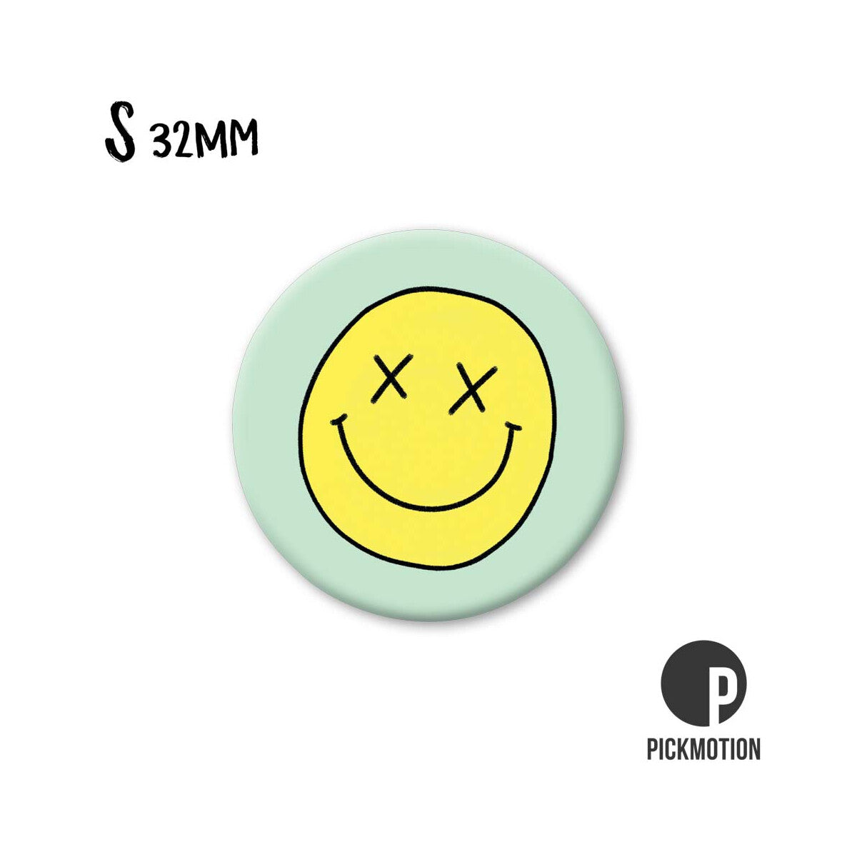 Round magnet 32mm "X Smiley"