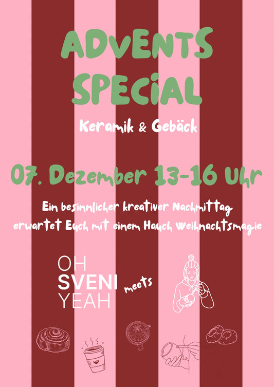 Adventsspecial Keramik Malnachmittag 07.12.2025 13-16 Uhr