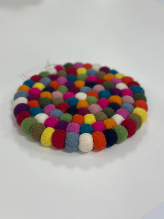 Filzuntersetzer bunt 19cm