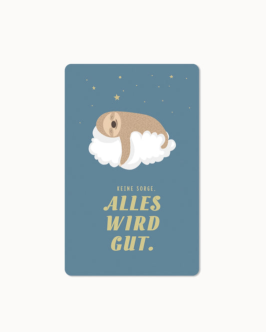 Lunacard briefkaart "Alles komt goed"