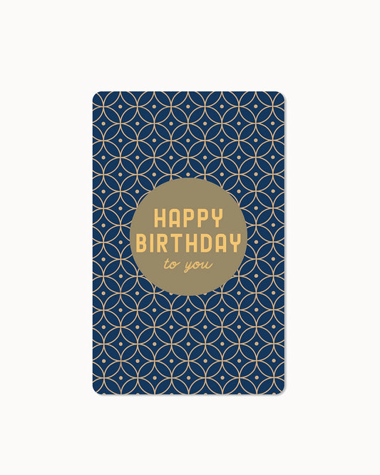 Lunacard Ansichtkaart "Birthday Muster"