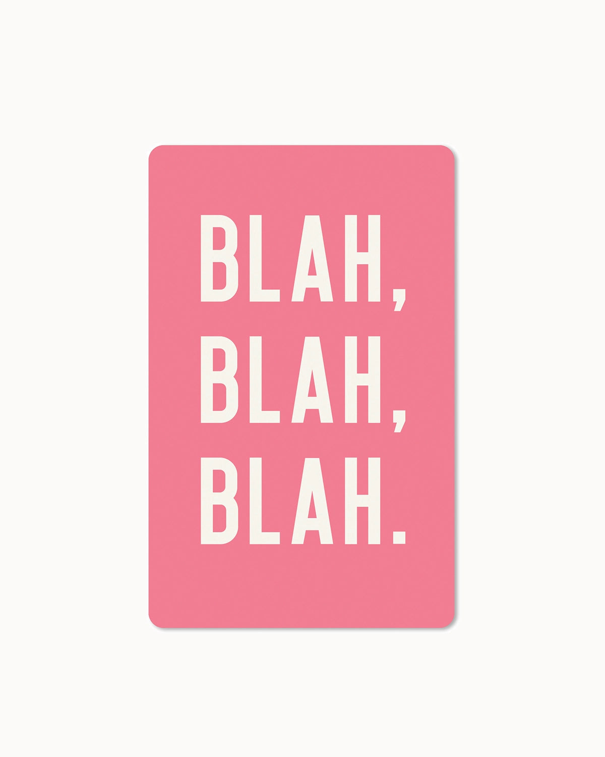 Lunacard Postcard "Blah Blah Blah"