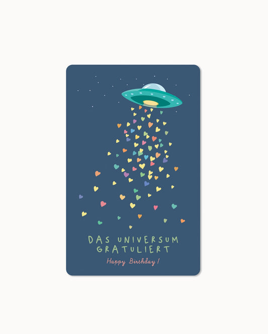 Lunacard-ansichtkaart "Universe Birthday"