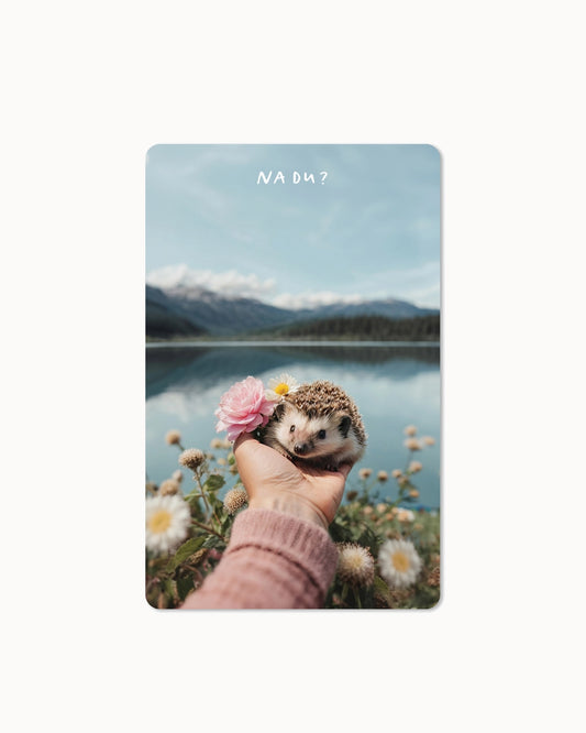 Lunacard Ansichtkaart "Egel"