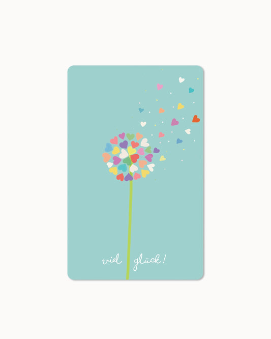Lunacard Ansichtkaart "Veel Geluk"