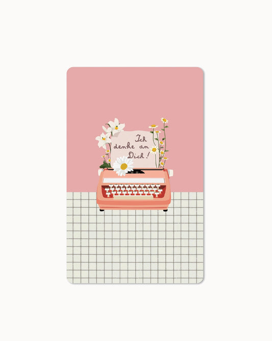 Lunacard Ansichtkaart "typewriter"