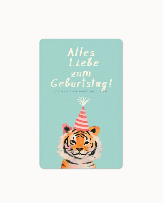 Lunacard Ansichtkaart "Alles Liebe zum Geburtstag"