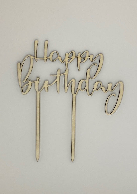 Cake Topper "Happy Birthday"