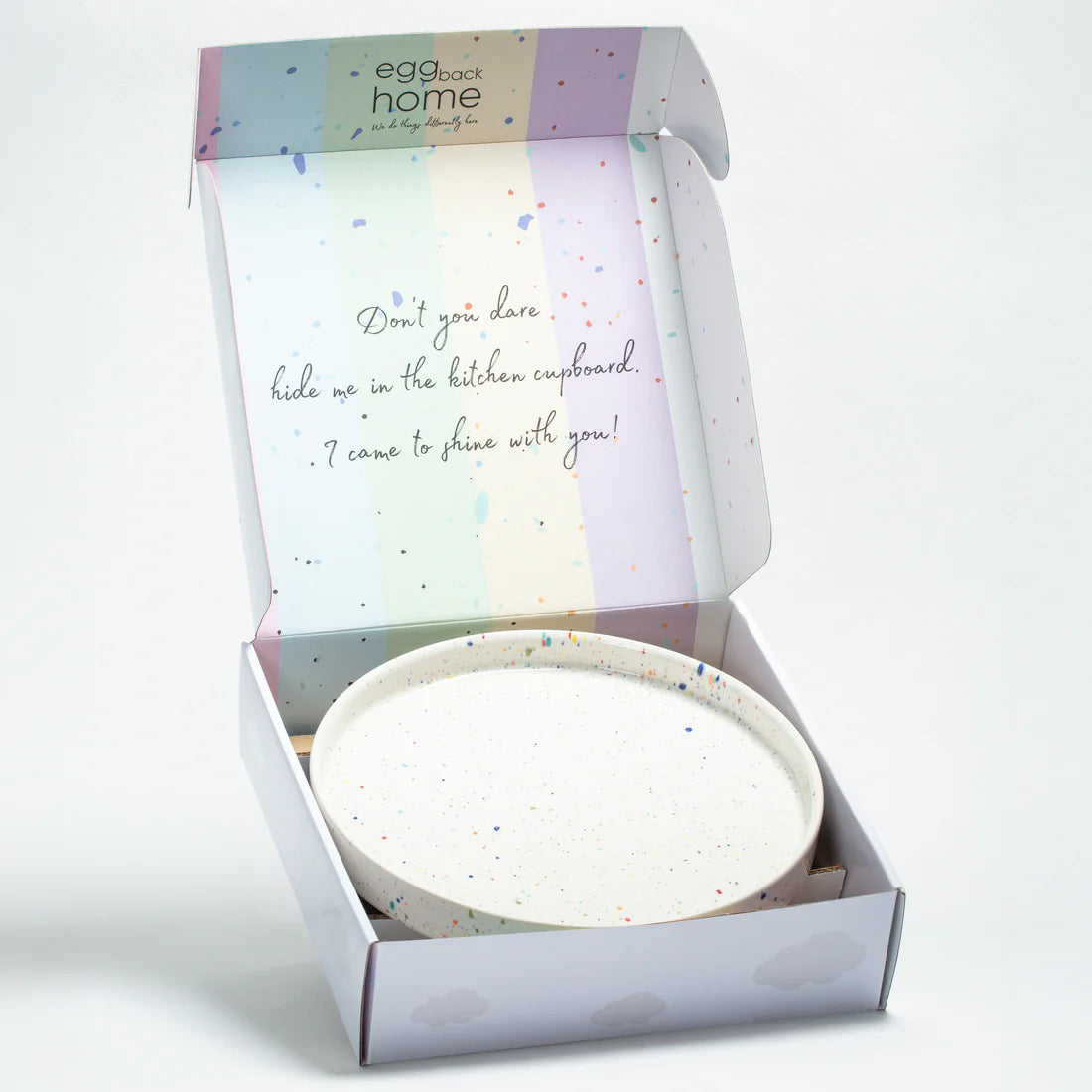 Nieuwe Party ronde schaal 28 cm Wit
