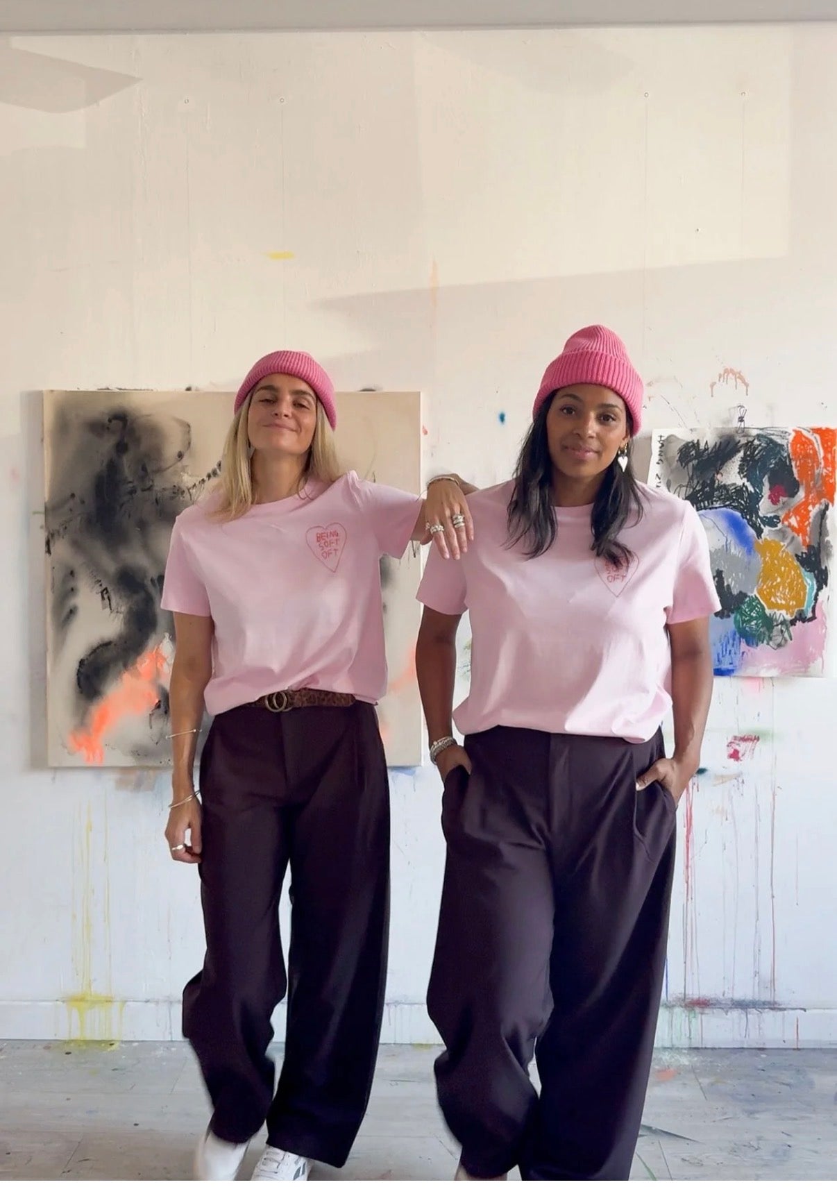 ELISA KLINKENBERG X BWG BEING SOFT OFT T-Shirt rosa