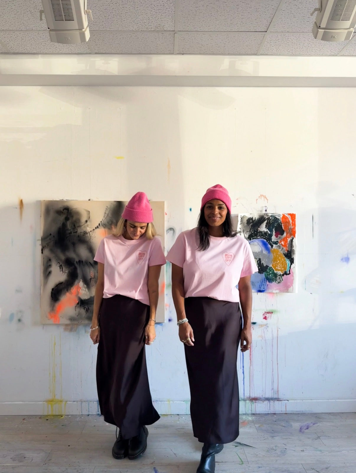 ELISA KLINKENBERG X BWG BEING SOFT OFT T-Shirt rosa