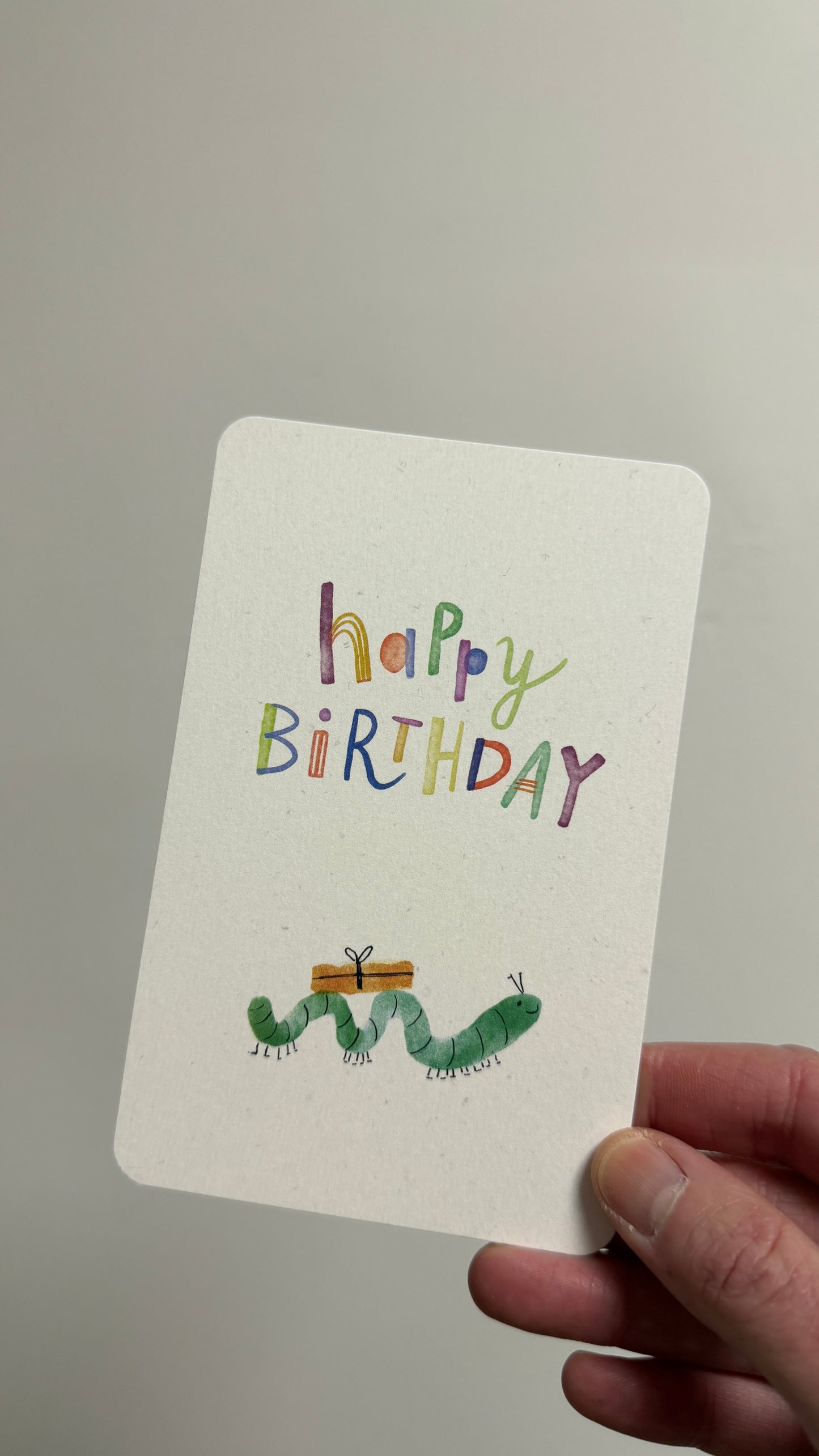 Kind Mind Card "Happy Birthday Worm"
