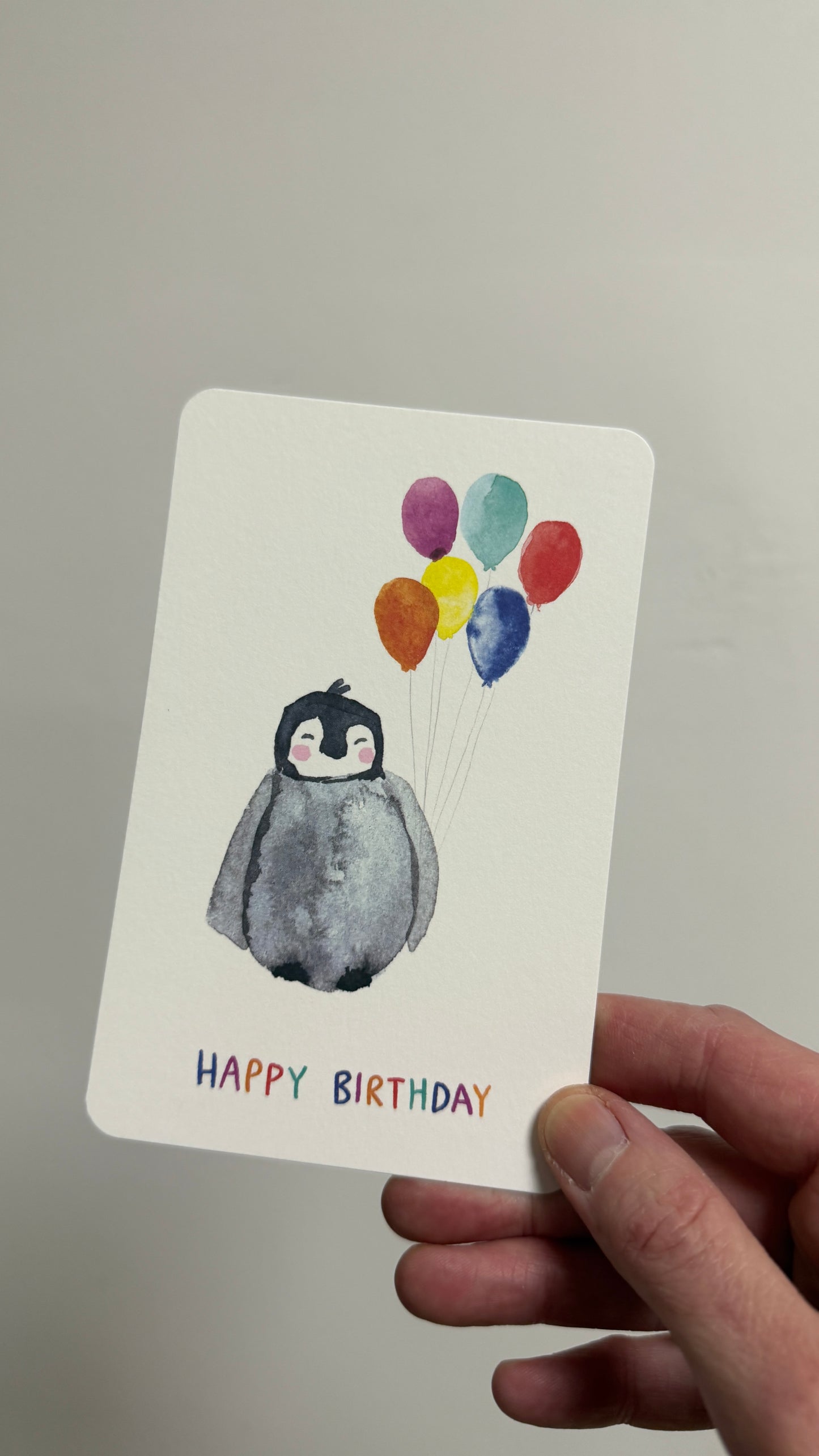 Kind Mind Card "Happy Birthday Penguin"