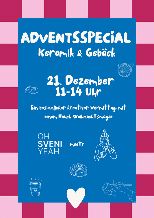 Adventsspecial Keramik Malnachmittag 21.12.2025 11-14 Uhr