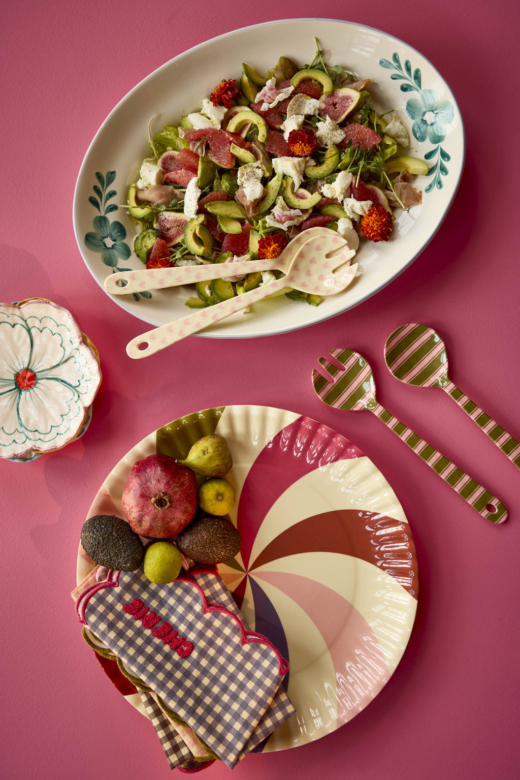 RICE Melamin Salatbesteck – Heart Print ❤️