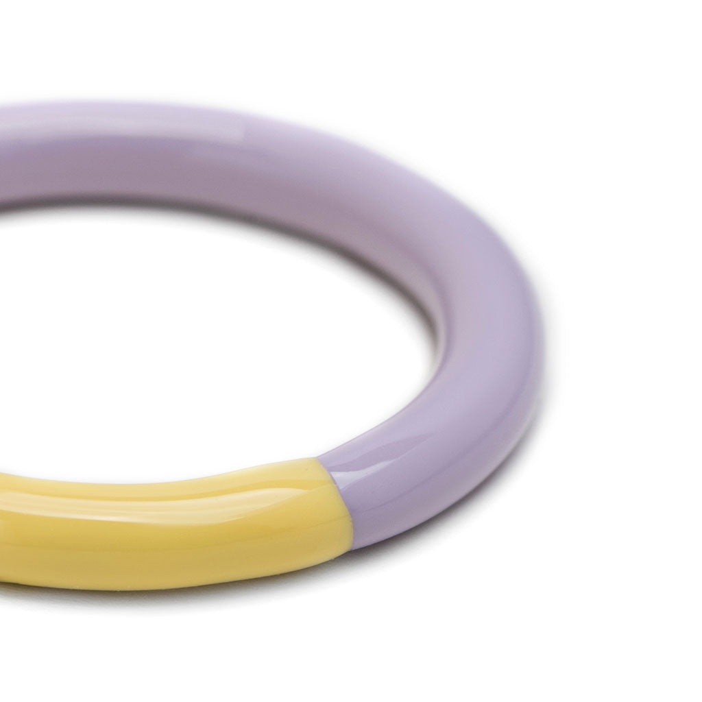 LULU Copenhagen Double Color Ring – Bright Yellow - Lavendel