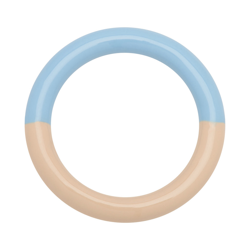 LULU Copenhagen Double Color Ring – Light Blue / Buttercream