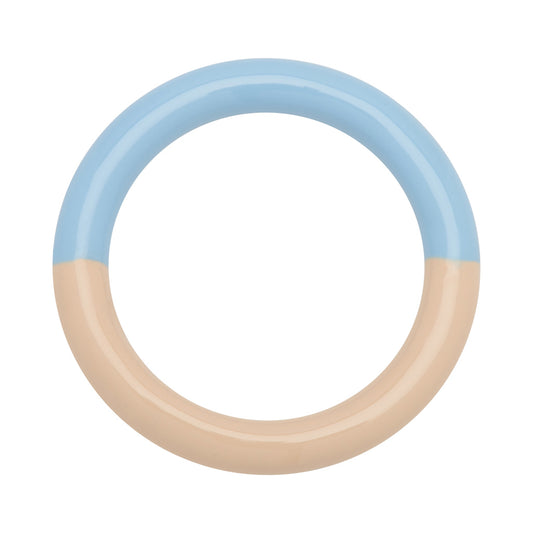 LULU Copenhagen Double Color Ring – Light Blue / Buttercream