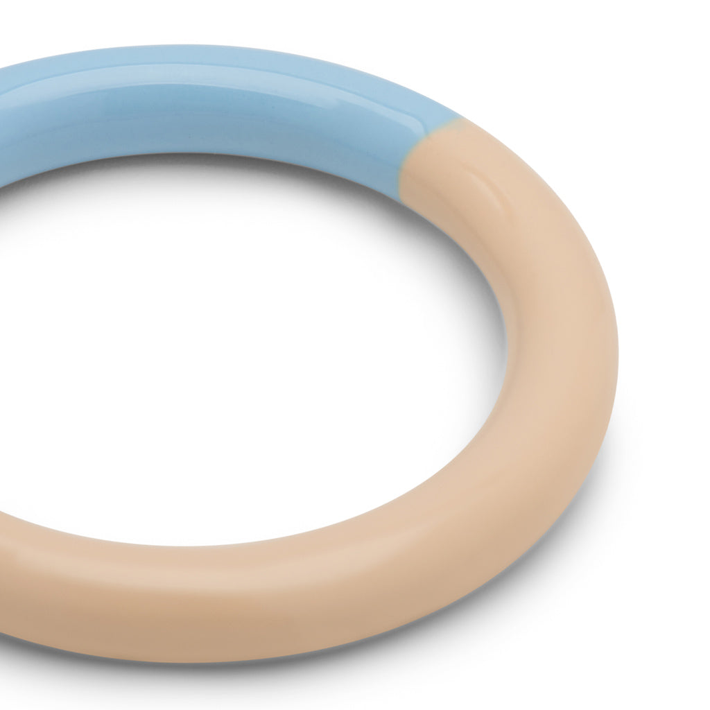 LULU Copenhagen Double Color Ring – Light Blue / Buttercream