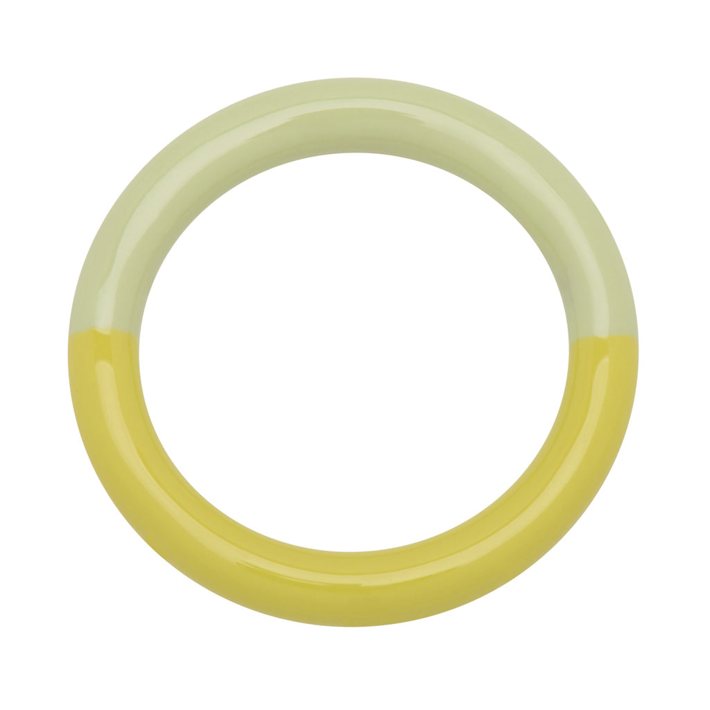 LULU Copenhagen Double Color Ring – Lime / Silk Light Green