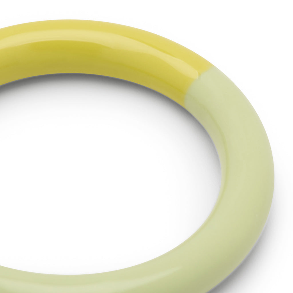 LULU Copenhagen Double Color Ring – Lime / Silk Light Green