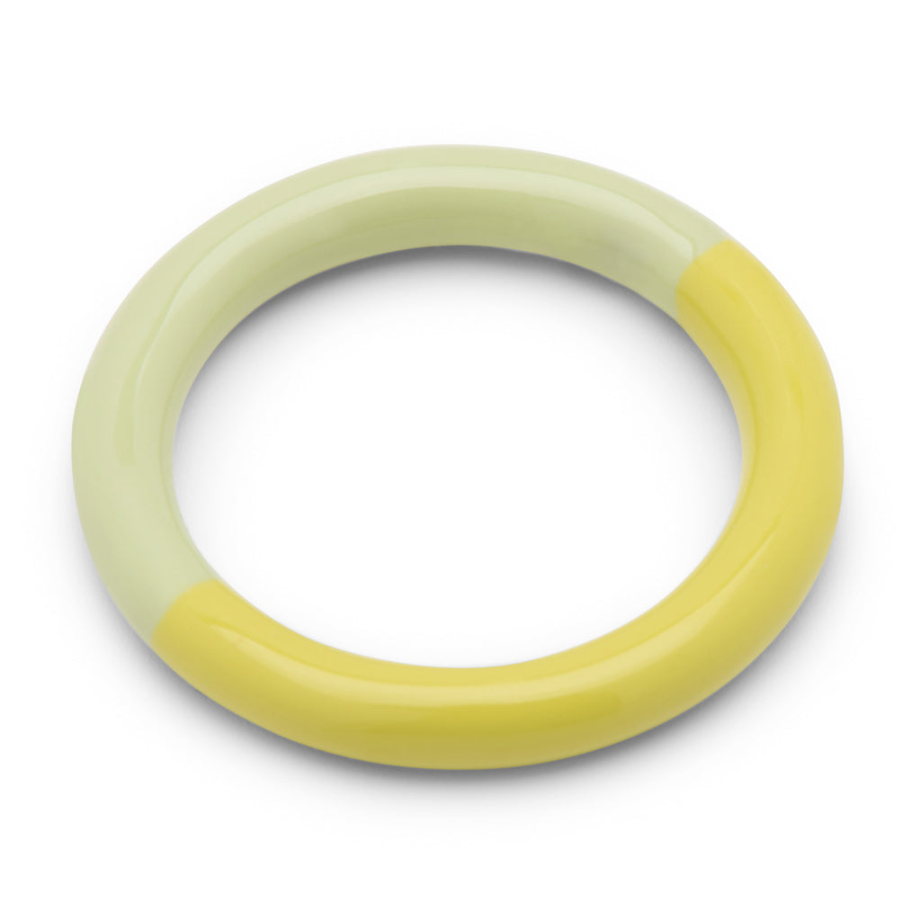LULU Copenhagen Double Color Ring – Lime / Silk Light Green