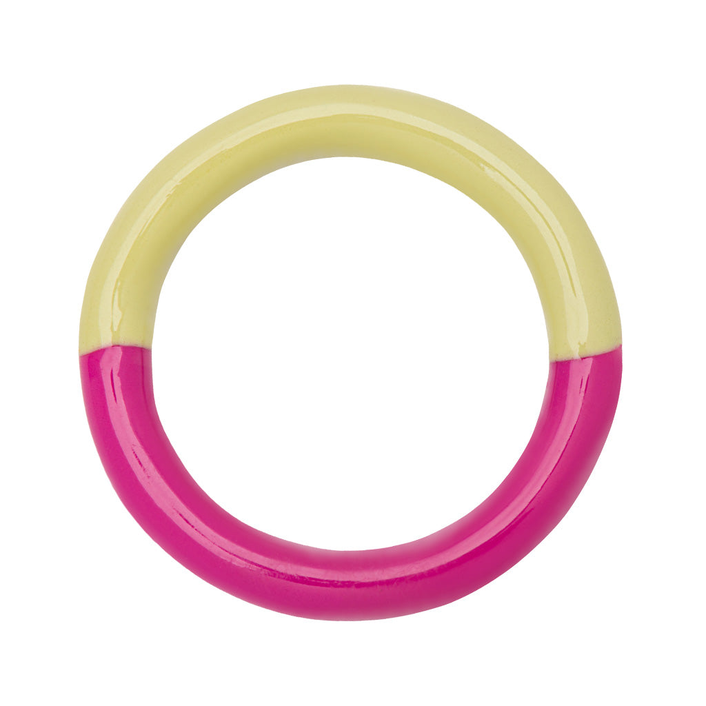 LULU Copenhagen Double Color Ring – PLUM-SILK LIGHT CREAM