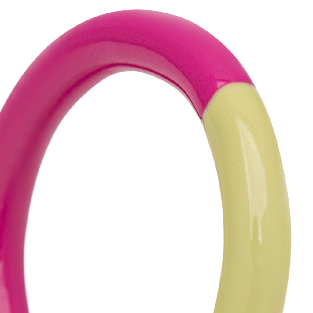 LULU Copenhagen Double Color Ring – PLUM-SILK LIGHT CREAM