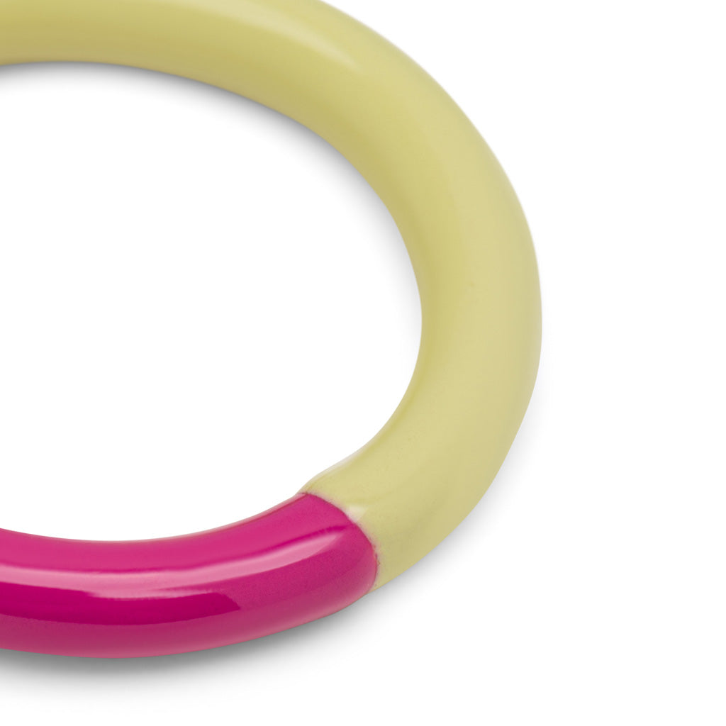 LULU Copenhagen Double Color Ring – PLUM-SILK LIGHT CREAM