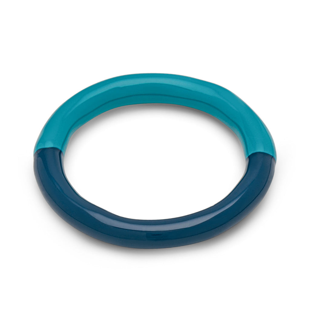 LULU Copenhagen Double Color Ring – Retro Dark Blue / Retro Blue