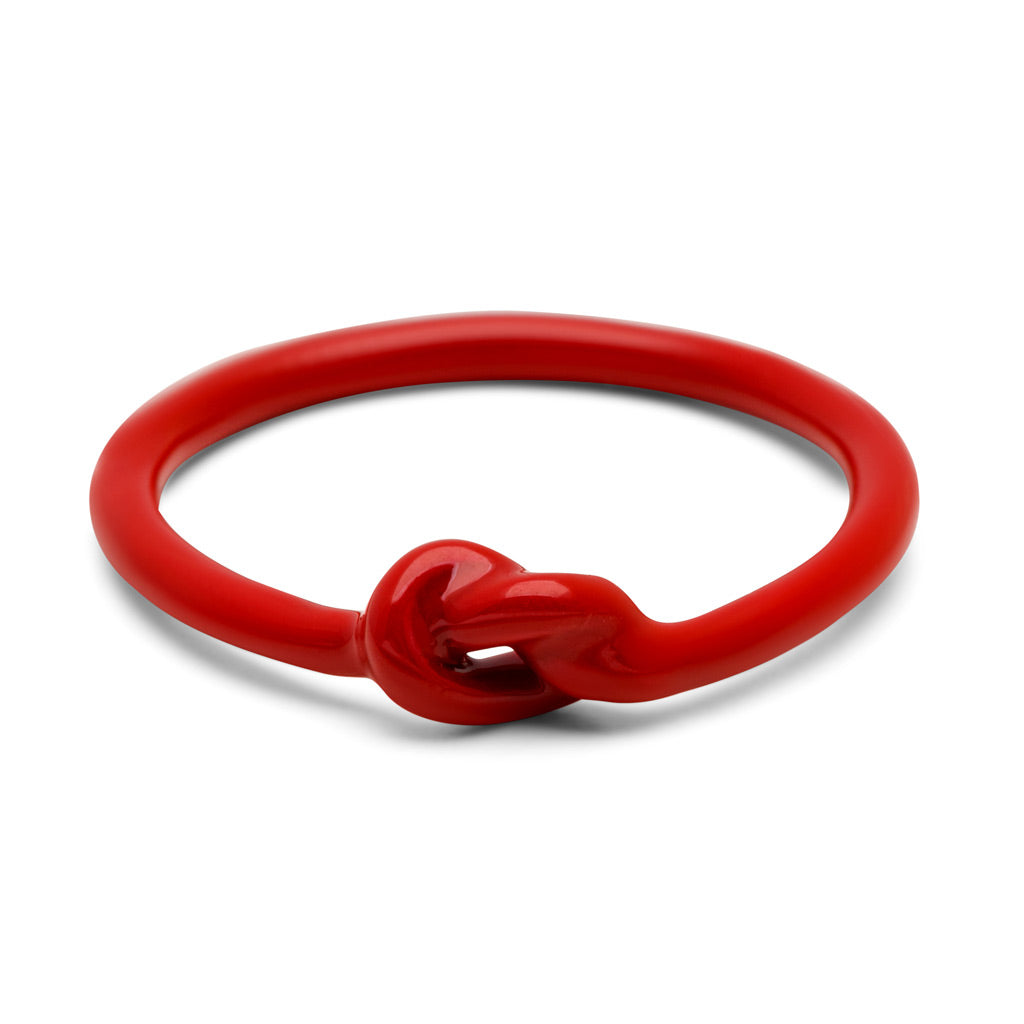 LULU Copenhagen Love Knot Ring – Passion Red ❤️