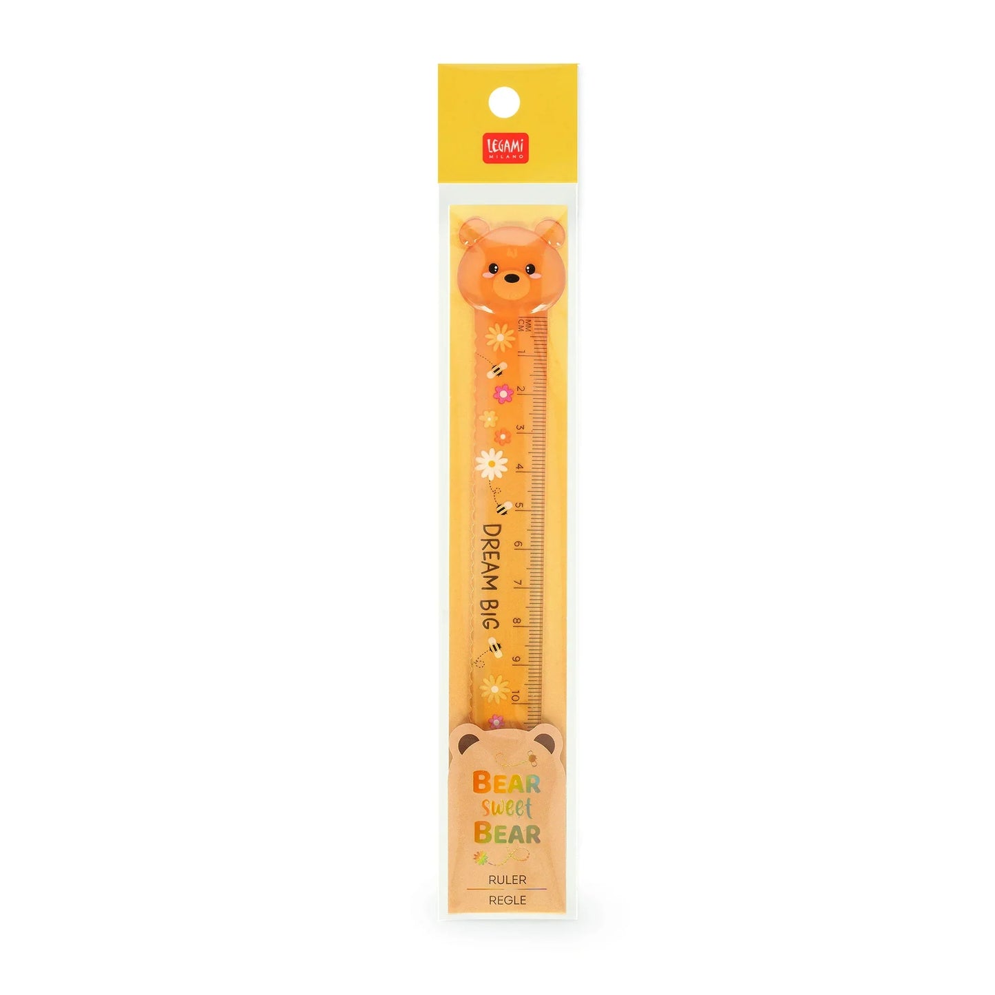 Lineal "Bear Sweet Bear" mit Bär-Motiv von Legami