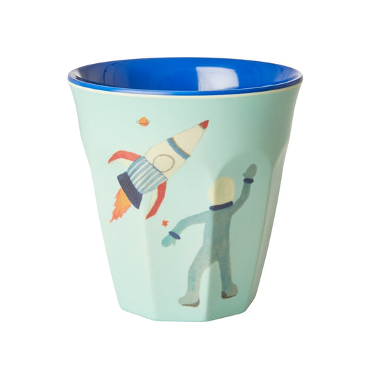 Rice Becher medium -blau- "Space Print"