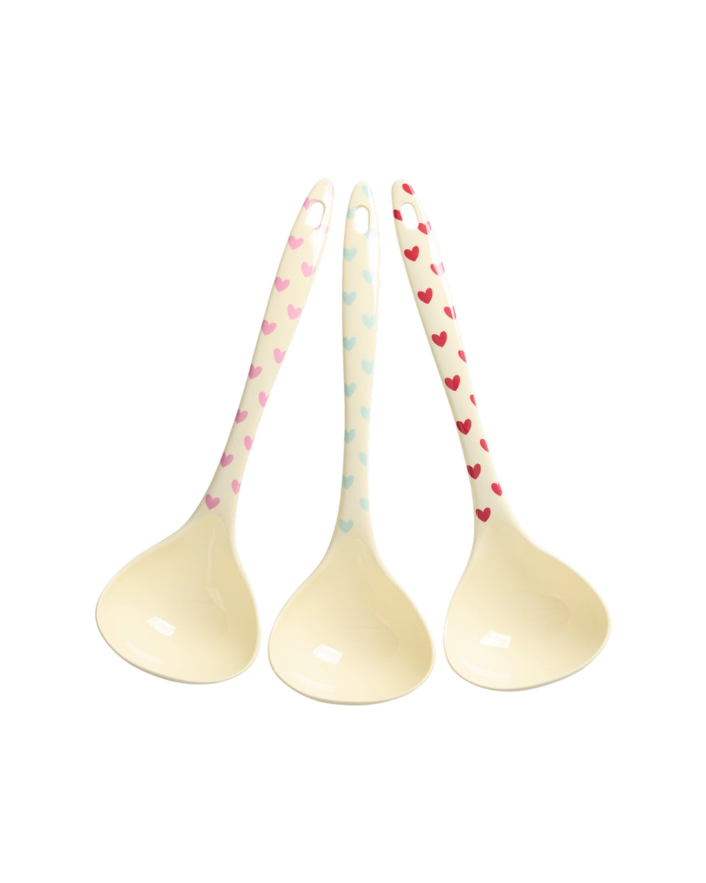Soup Spoon Melamine "Favourite Hearts - Print" Various Colours