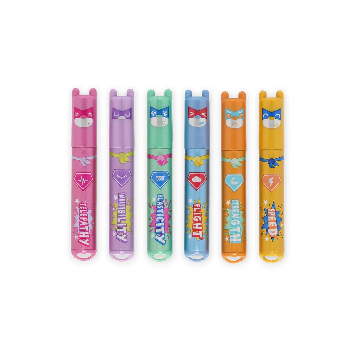 Mini Highlighter "Teddy´s Superpower" von Legami, 6er Set