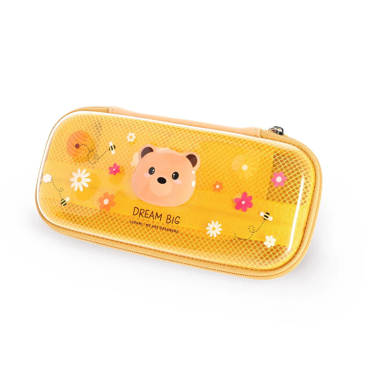 Transparentes Hartschalen-Federmäppchen "Teddy Bear" mit Bär von Legami