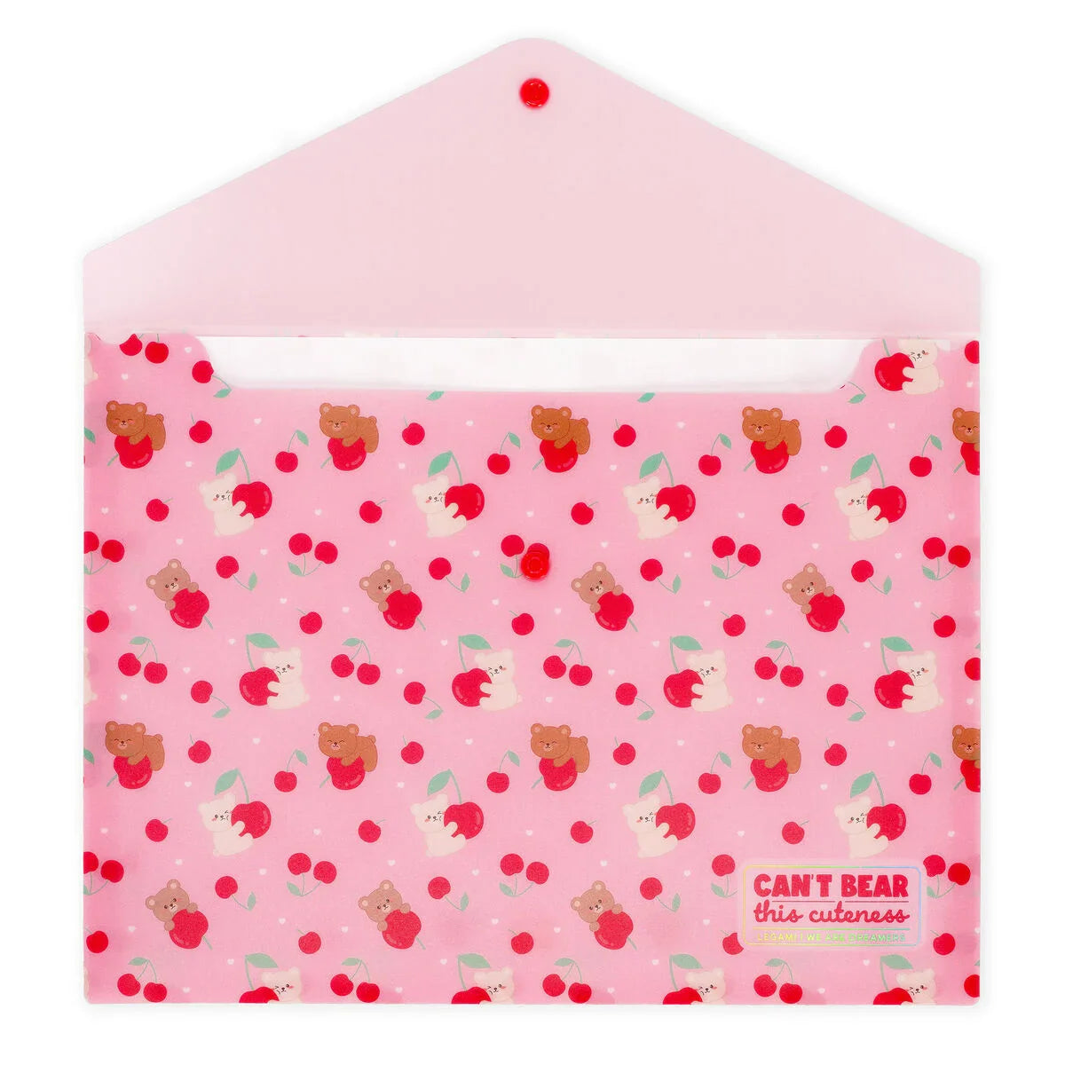 Dokumentenmappe "Teddy Bear Cherry Pink" von Legami (DIN A4)