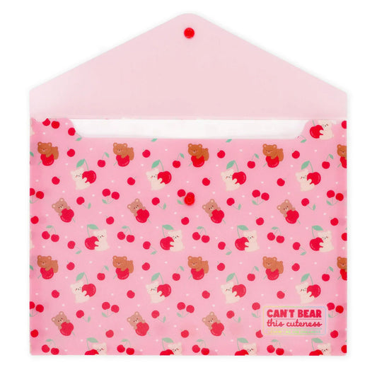 Dokumentenmappe "Teddy Bear Cherry Pink" von Legami (DIN A4)