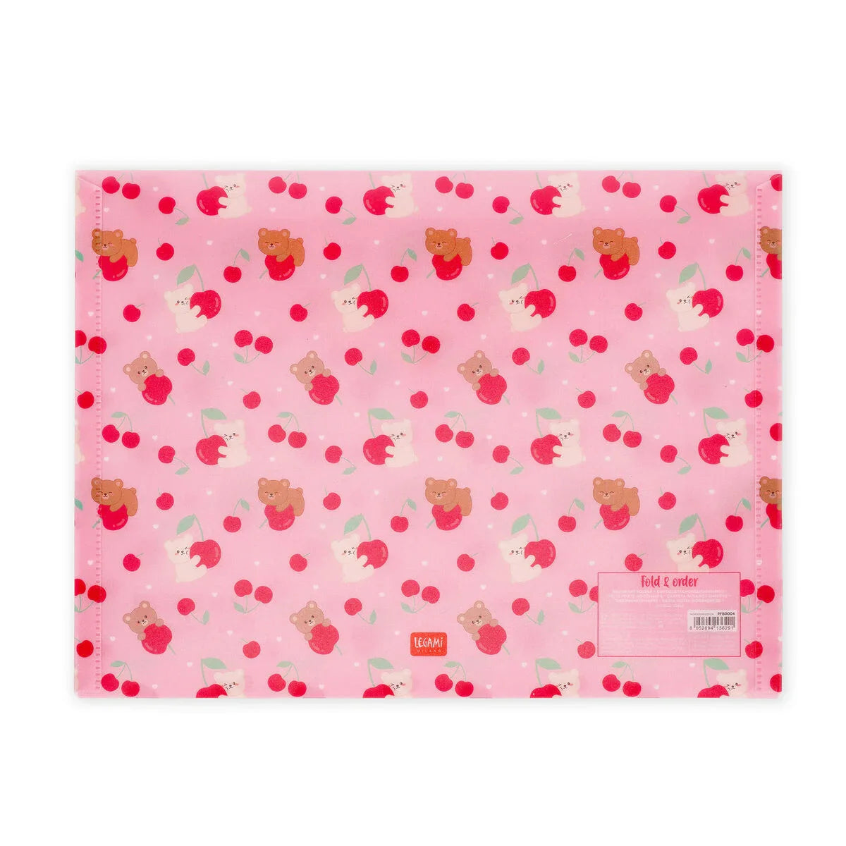 Dokumentenmappe "Teddy Bear Cherry Pink" von Legami (DIN A4)