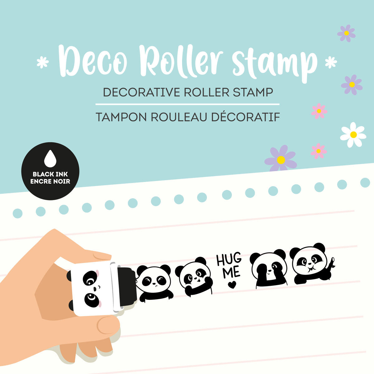 Panda Deko-Rollstempel "Deco Roller Stamp" von Legami