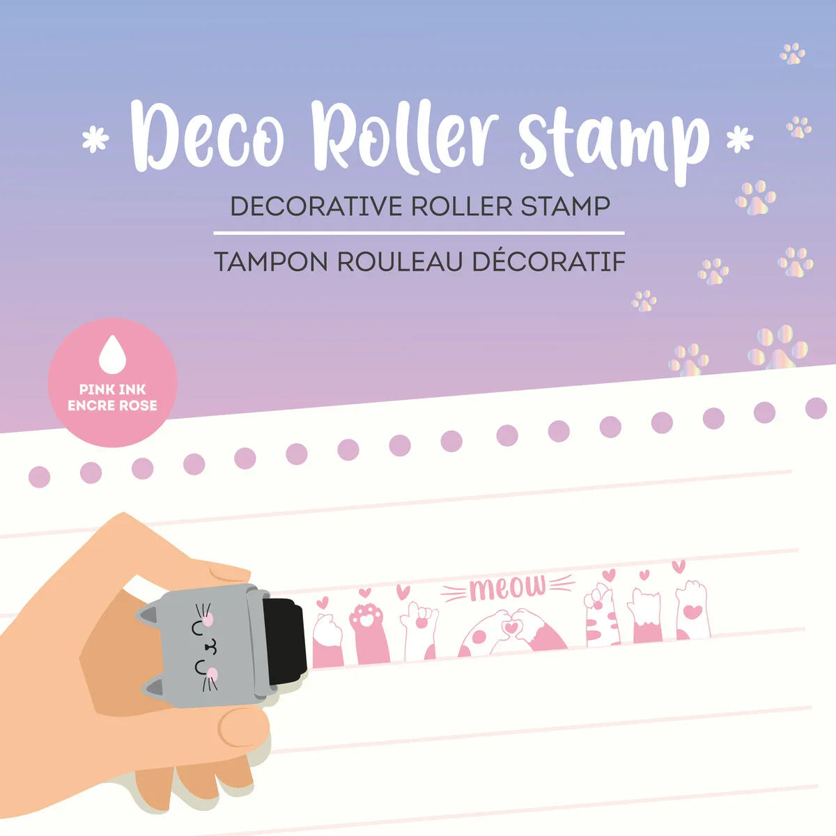 Katzen Deko-Rollstempel "Deco Roller Stamp" von Legami