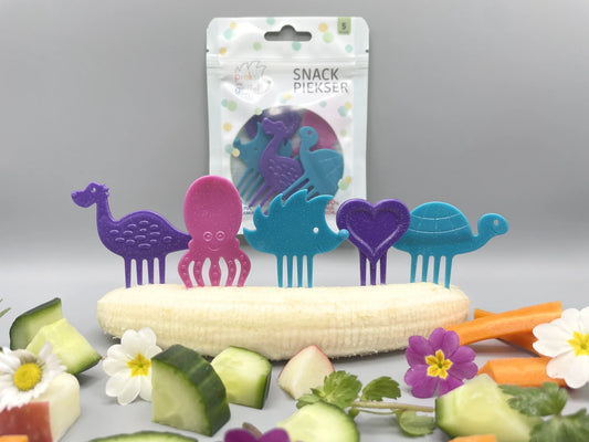 Gemischte Snackpiekser "Glitzi Five" von Pieksi & Griffel, 5er Set