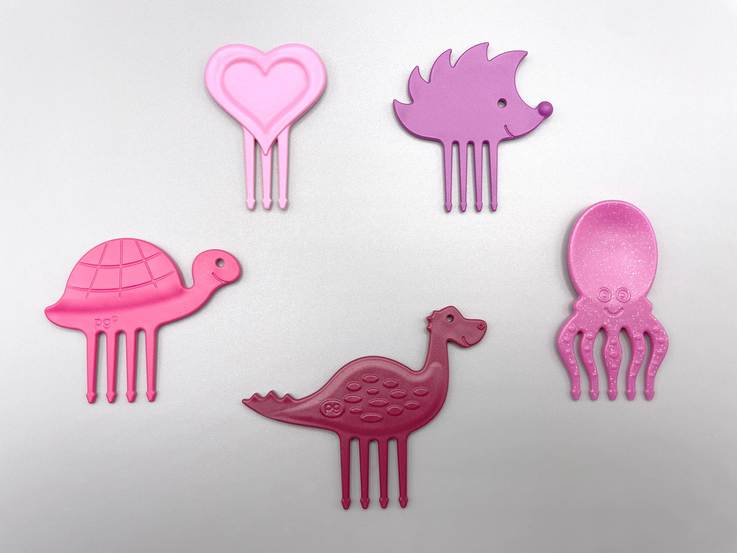 Gemengde Snackprikkers "Pretty in Pink" van Pieksi & Griffel, set van 5