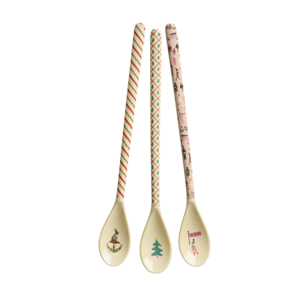 Melamine Latte Spoons Christmas various designs