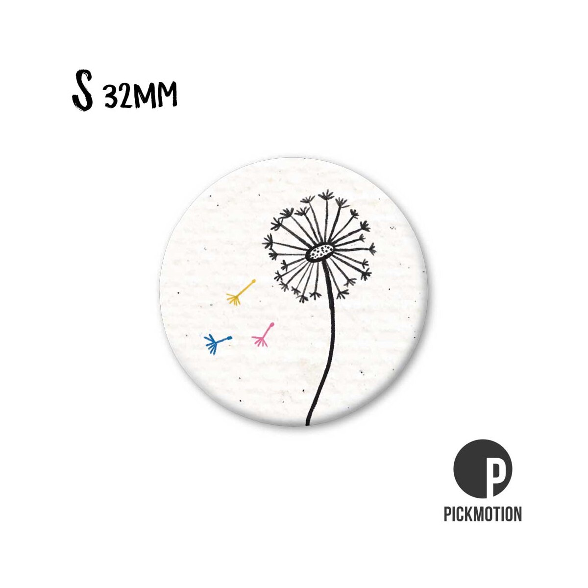 Magnet rund 32mm "Dandelion"