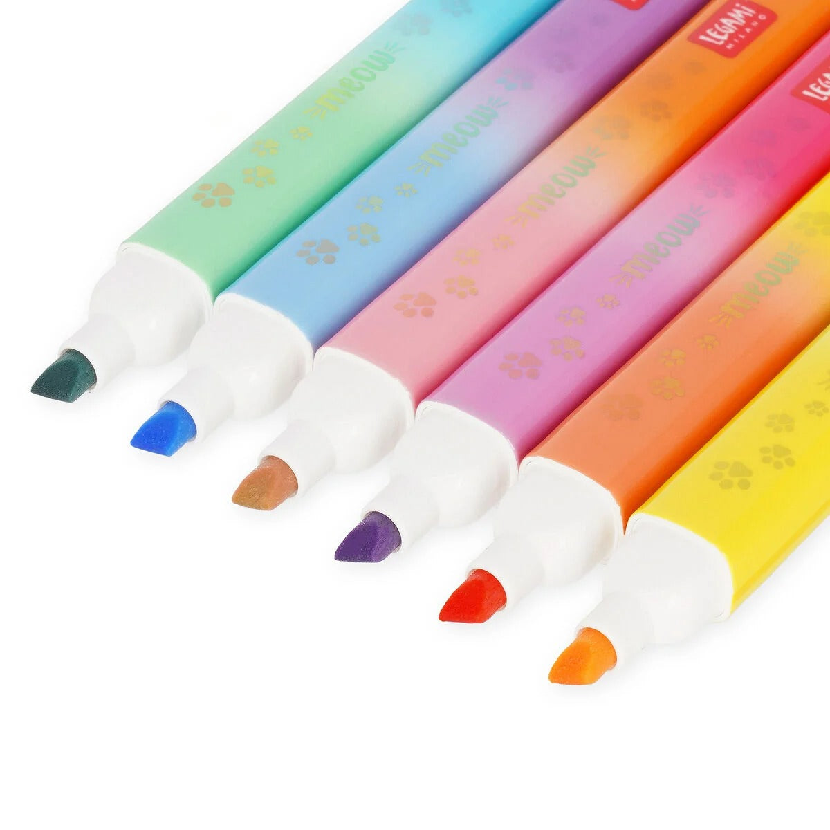 Textmarker-Set "Meow Kitty" mit Doppelspitzen von Legami