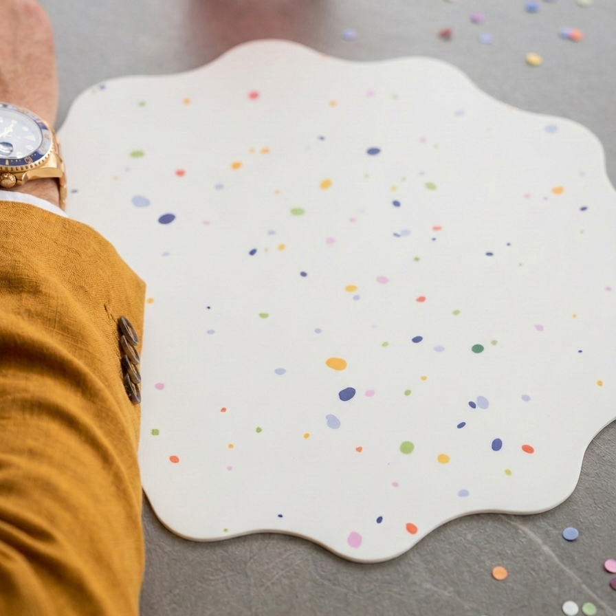 Nieuwe Party-ster placemat wit