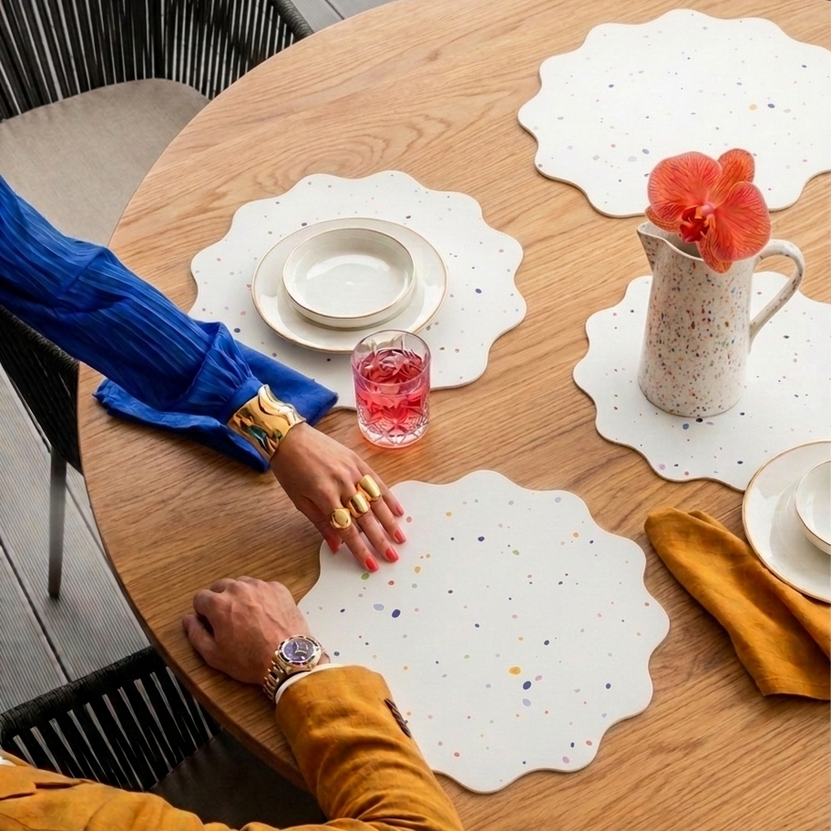 Nieuwe Party-ster placemat wit